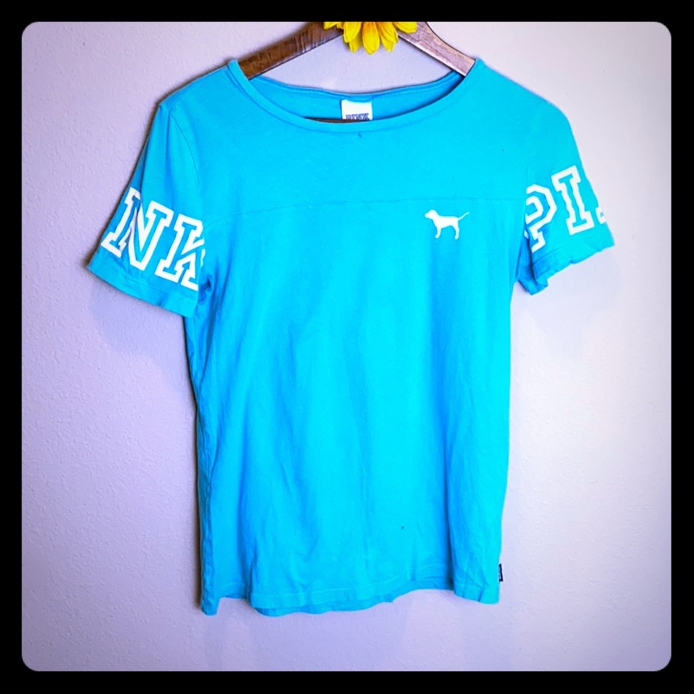 Pink Victoria secret turquoise tee